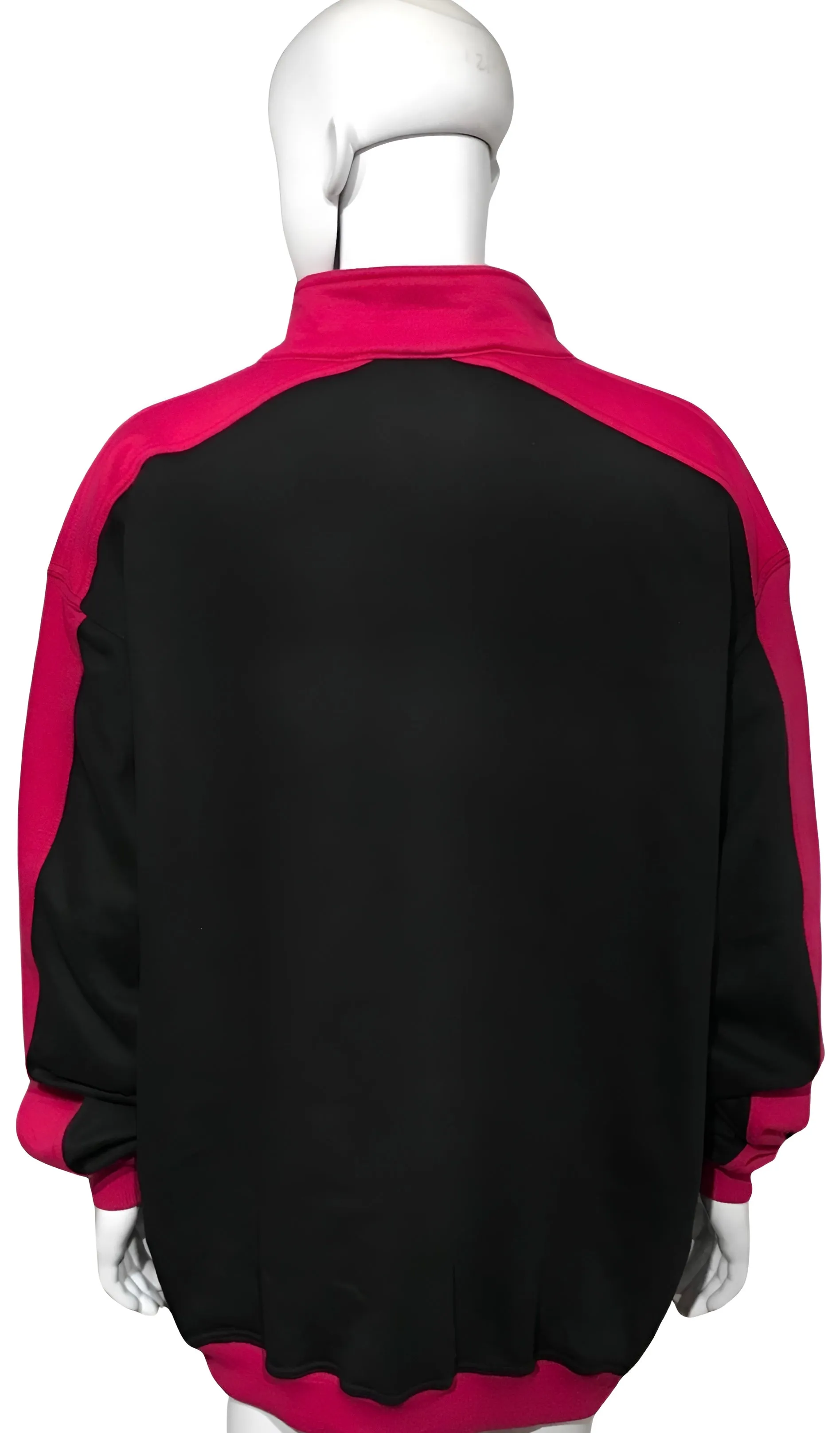 ^23^ (BLACK-HOT PINK) (REMIX) TRACK JACKETS (CUT & SEW) (UNISEX)