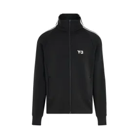 3 Stripe Track Jacket in Black/Off White