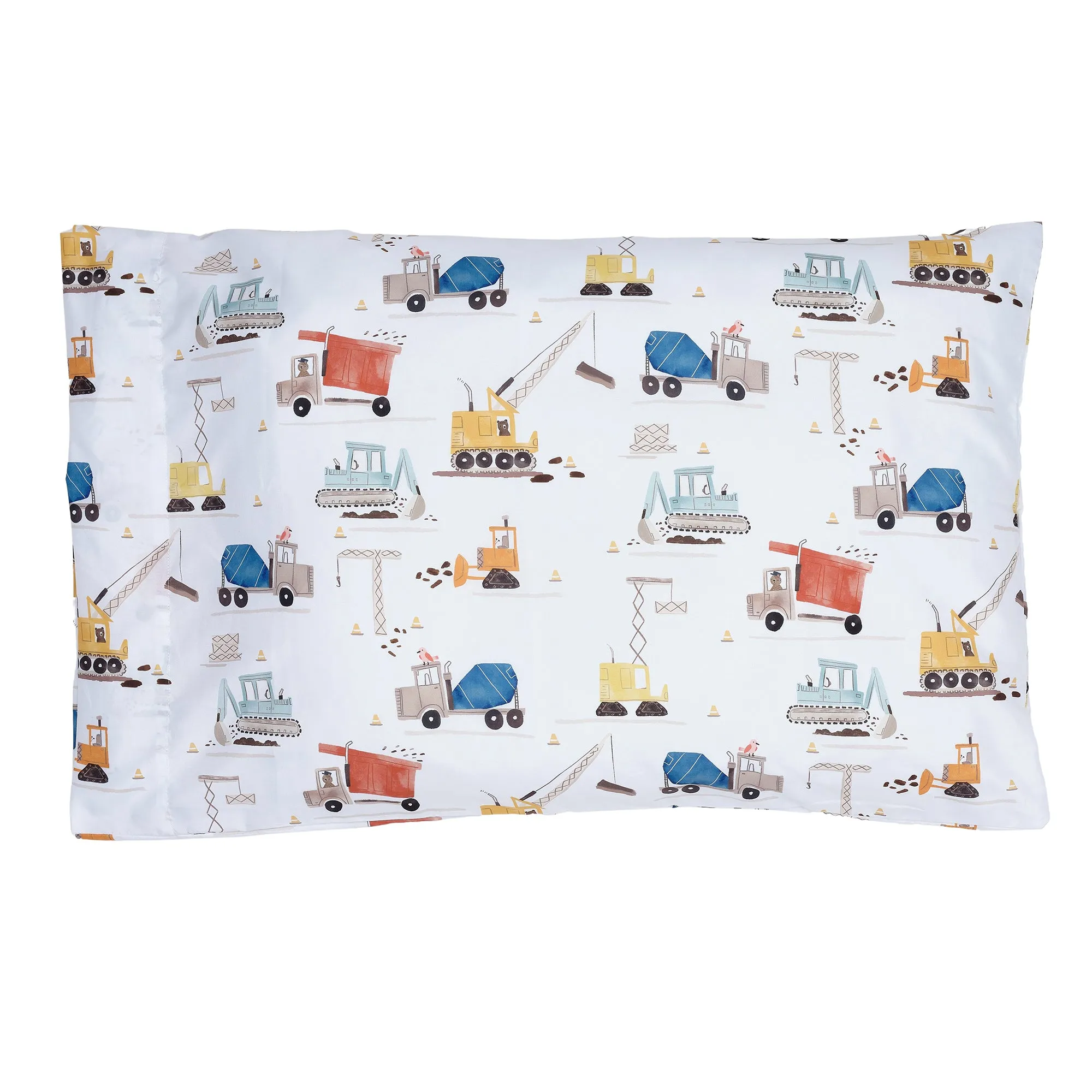 4-Piece Construction Zone Toddler Bedding Set