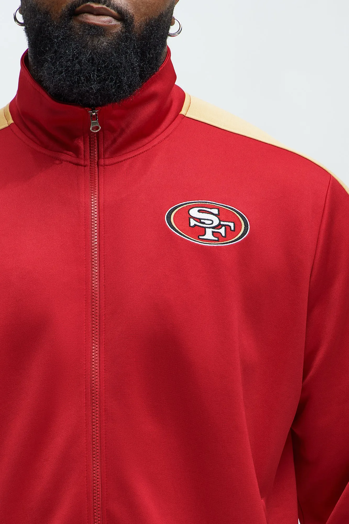 49ers Stand By Track Jacket - Red/combo