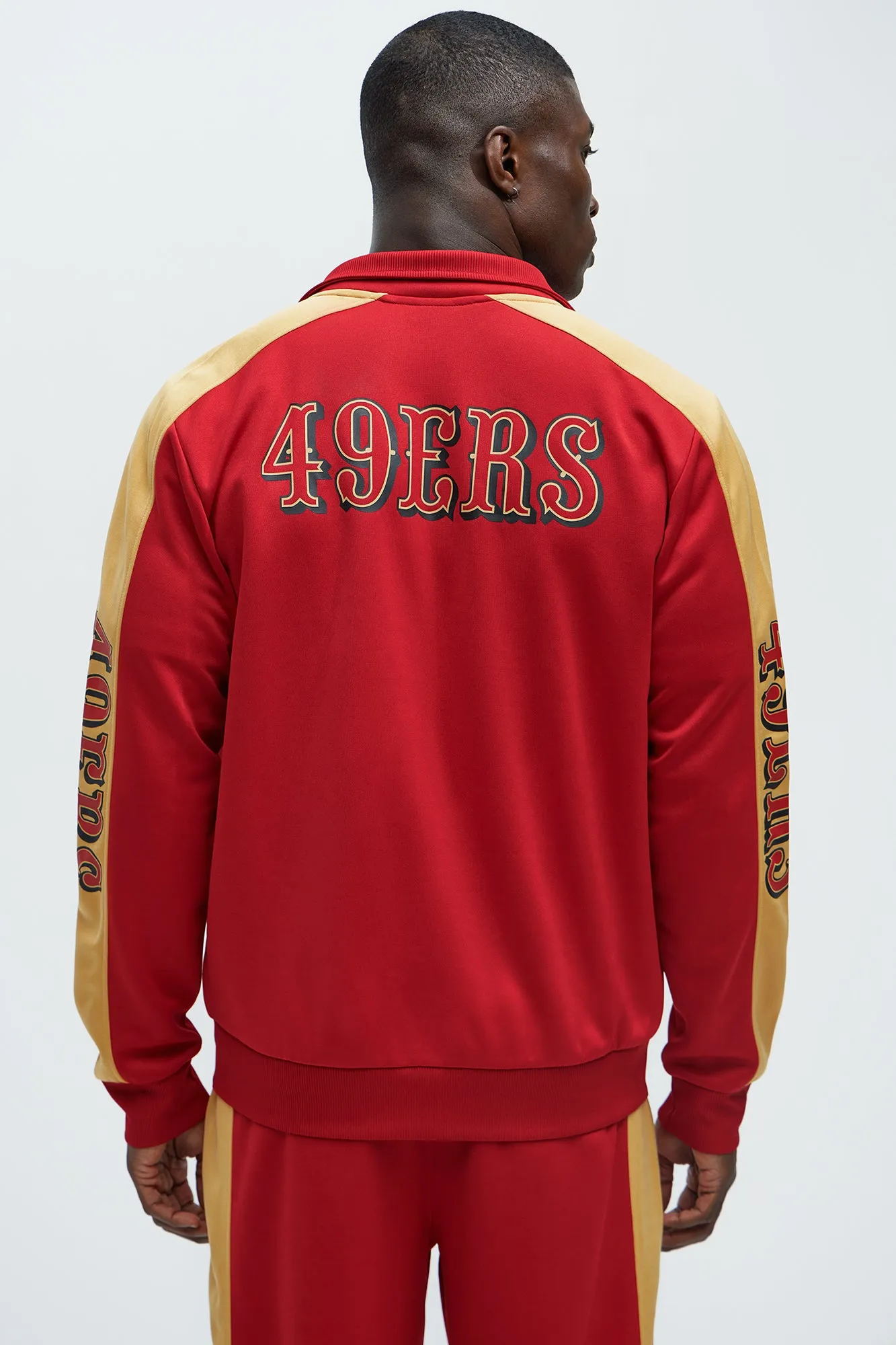 49ers Stand By Track Jacket - Red/combo