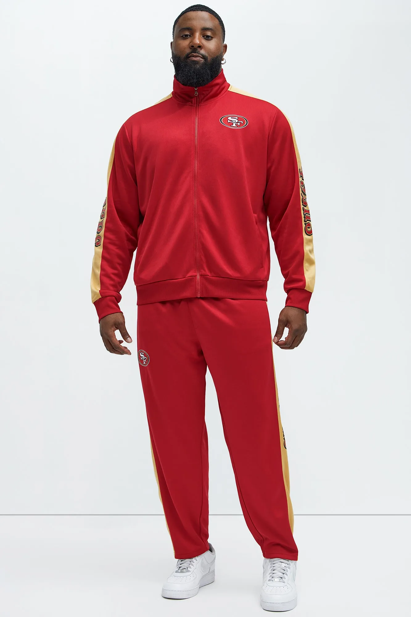 49ers Stand By Track Jacket - Red/combo