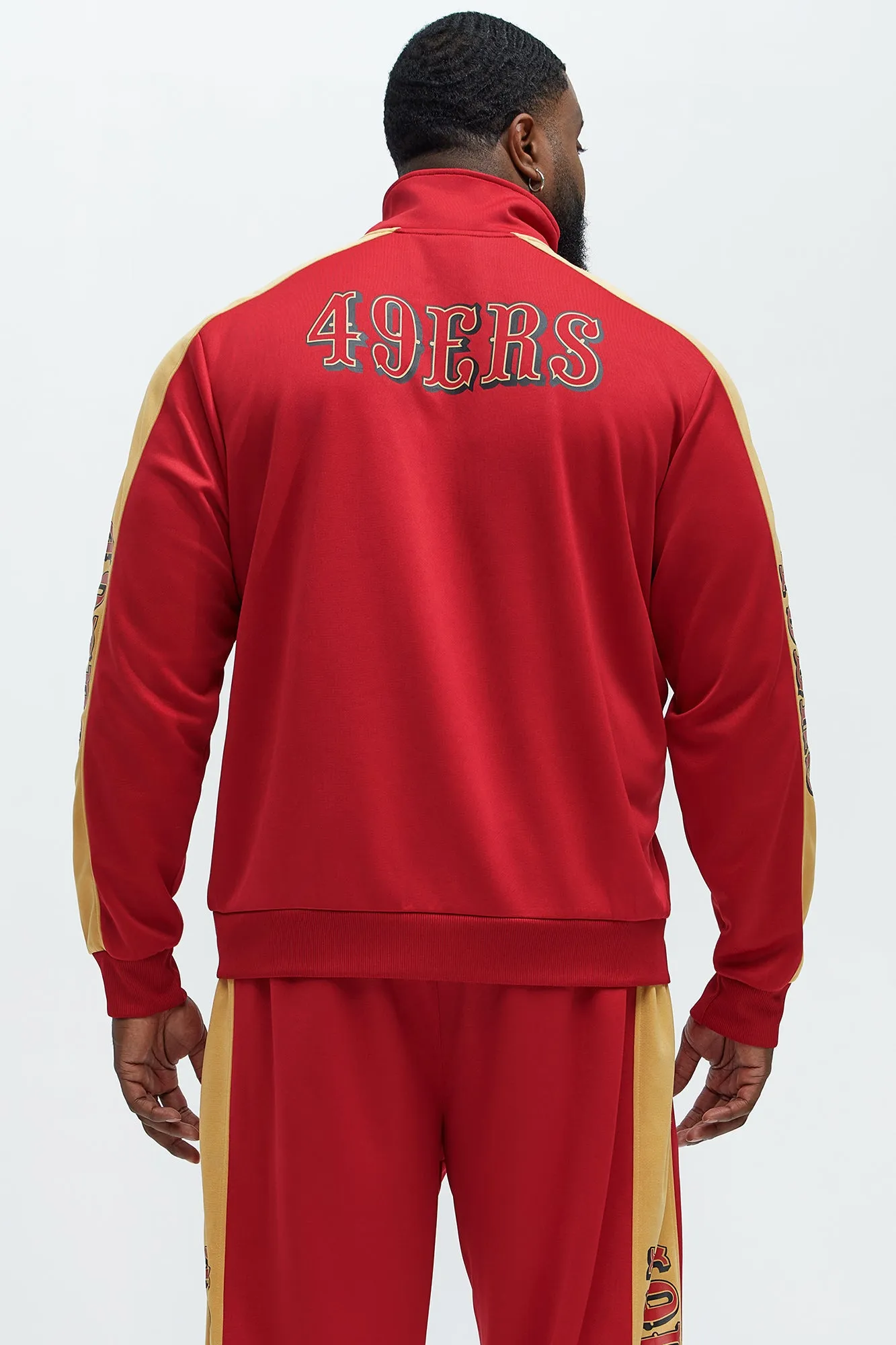 49ers Stand By Track Jacket - Red/combo