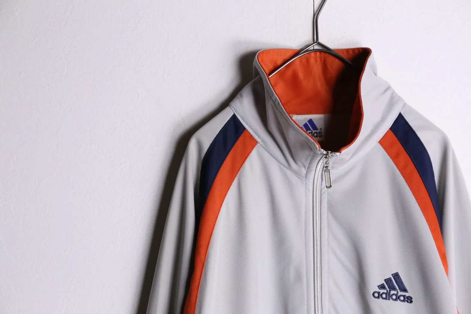 90’s “adidas”navy ×orange track jacket