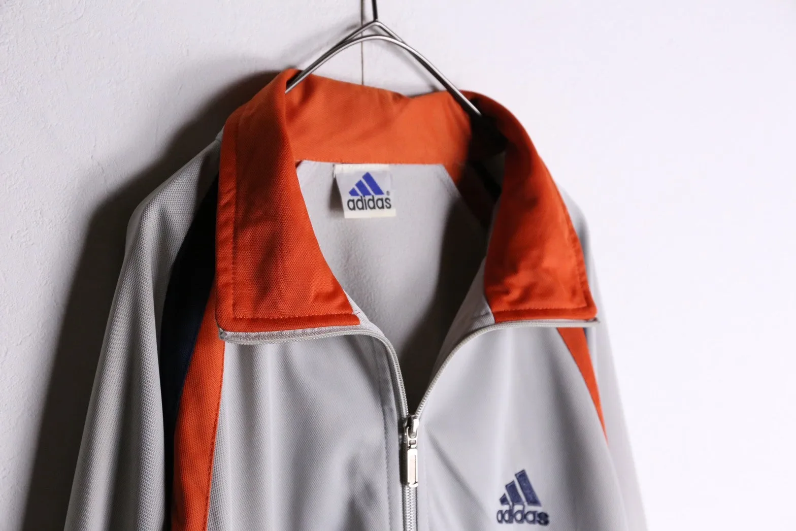 90’s “adidas”navy ×orange track jacket