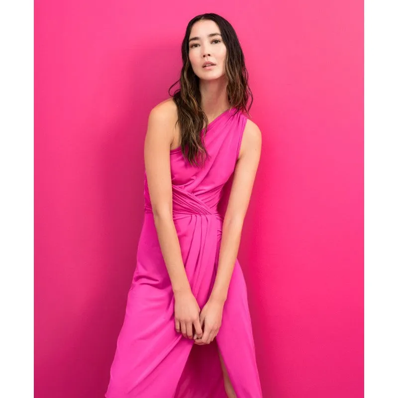 Access Pink One Jeersey Dress With Pleats