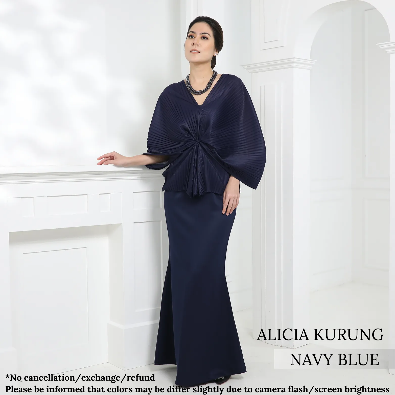 ALICIA KURUNG - NAVY BLUE