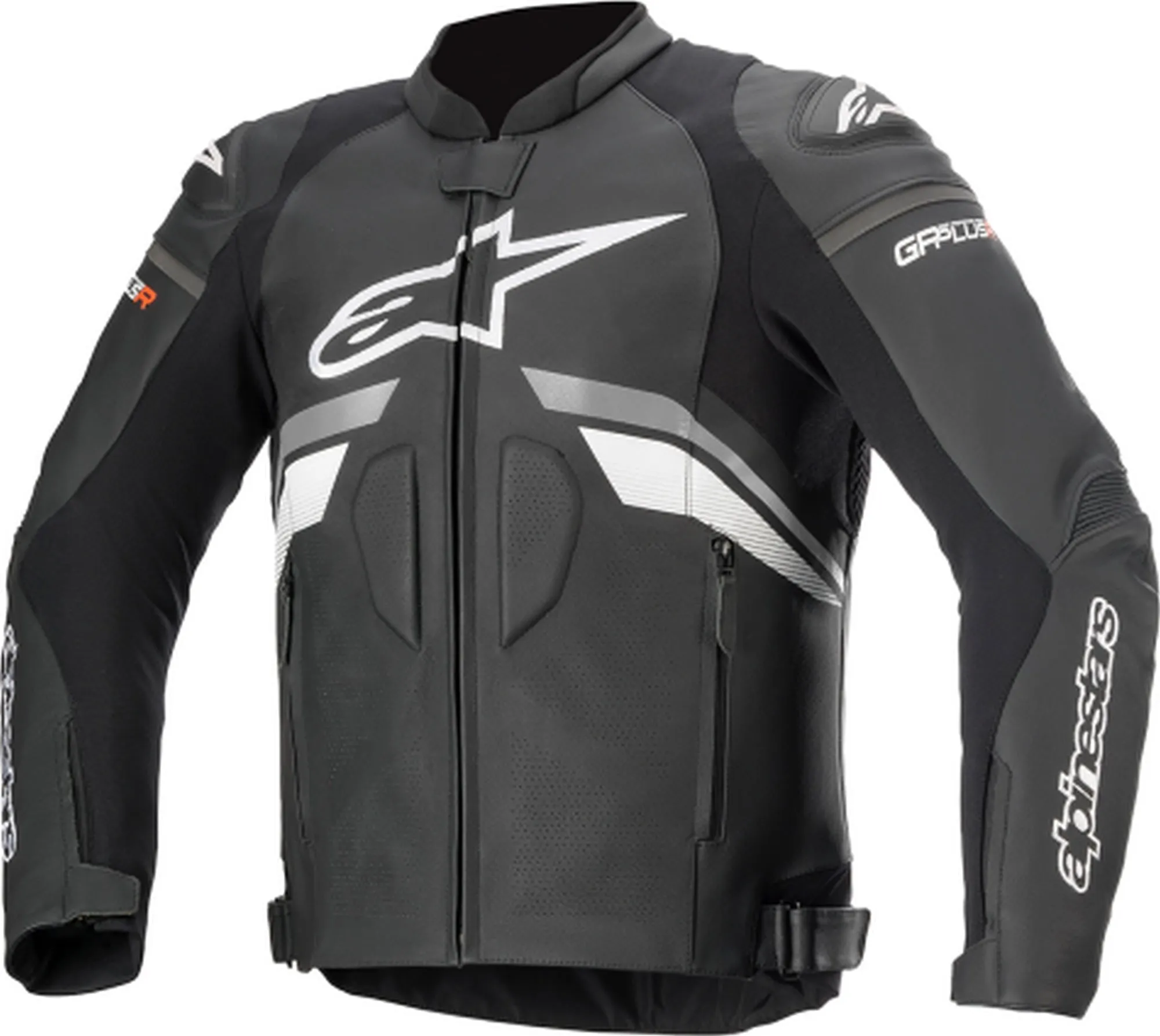 Alpinestars Men’s GP Plus R v3 Airflow Black, Grey and White Leather Jacket