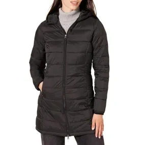 Amazon Essentials Women's Lightweight Water-Resistant Hooded Puffer Coat (Available in Plus Size), Stone, Small