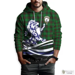 Anstruther Tartan Hoodie with Alba Gu Brath Regal Lion Emblem