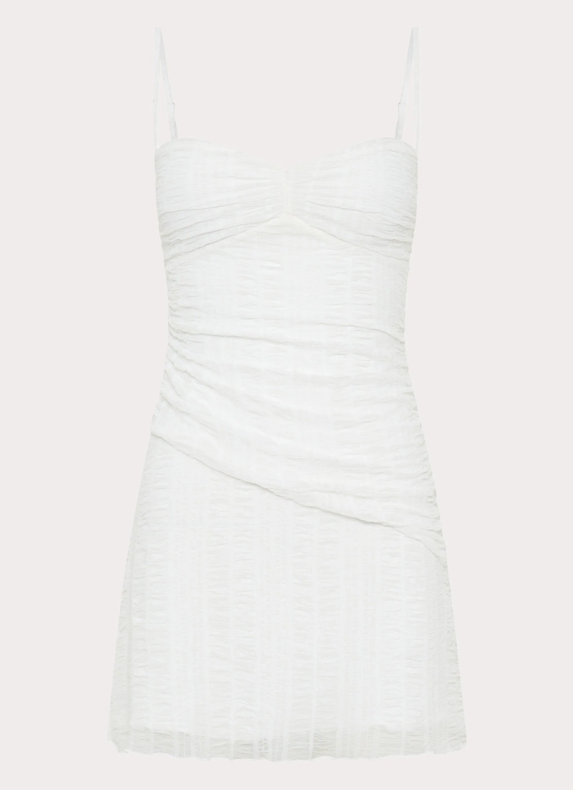 Arden Mesh Mini Dress - White