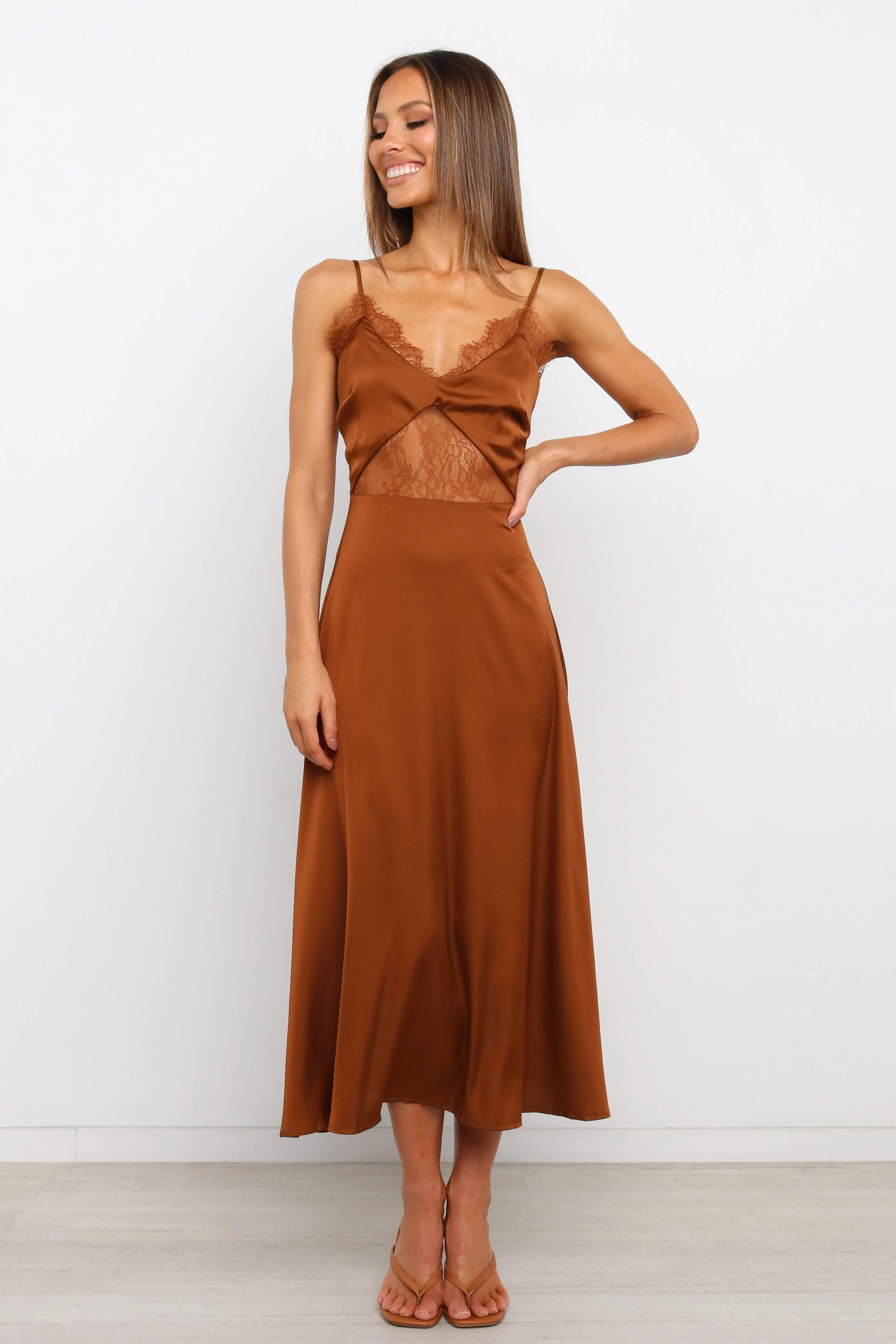 Ariel Dress - Rust