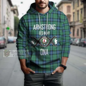 Armstrong Ancient Tartan Hoodie with Family Crest DNA In Me Style