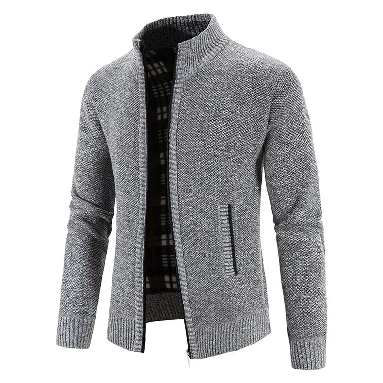 Autumn/Winter Plush Thickened Jacket Sweater for Men*