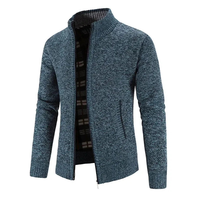 Autumn/Winter Plush Thickened Jacket Sweater for Men*