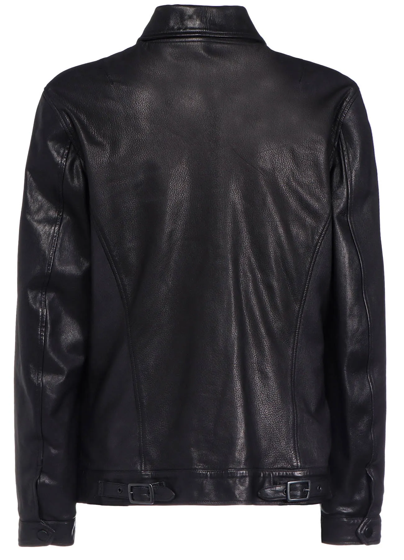 BACKLASH GOAT LEATHER COLLEGE JACKET