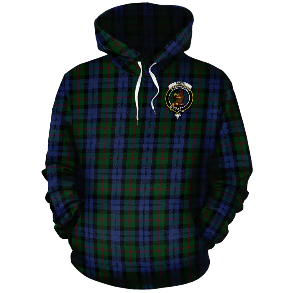 Baird Tartan Hoodie with Family Crest