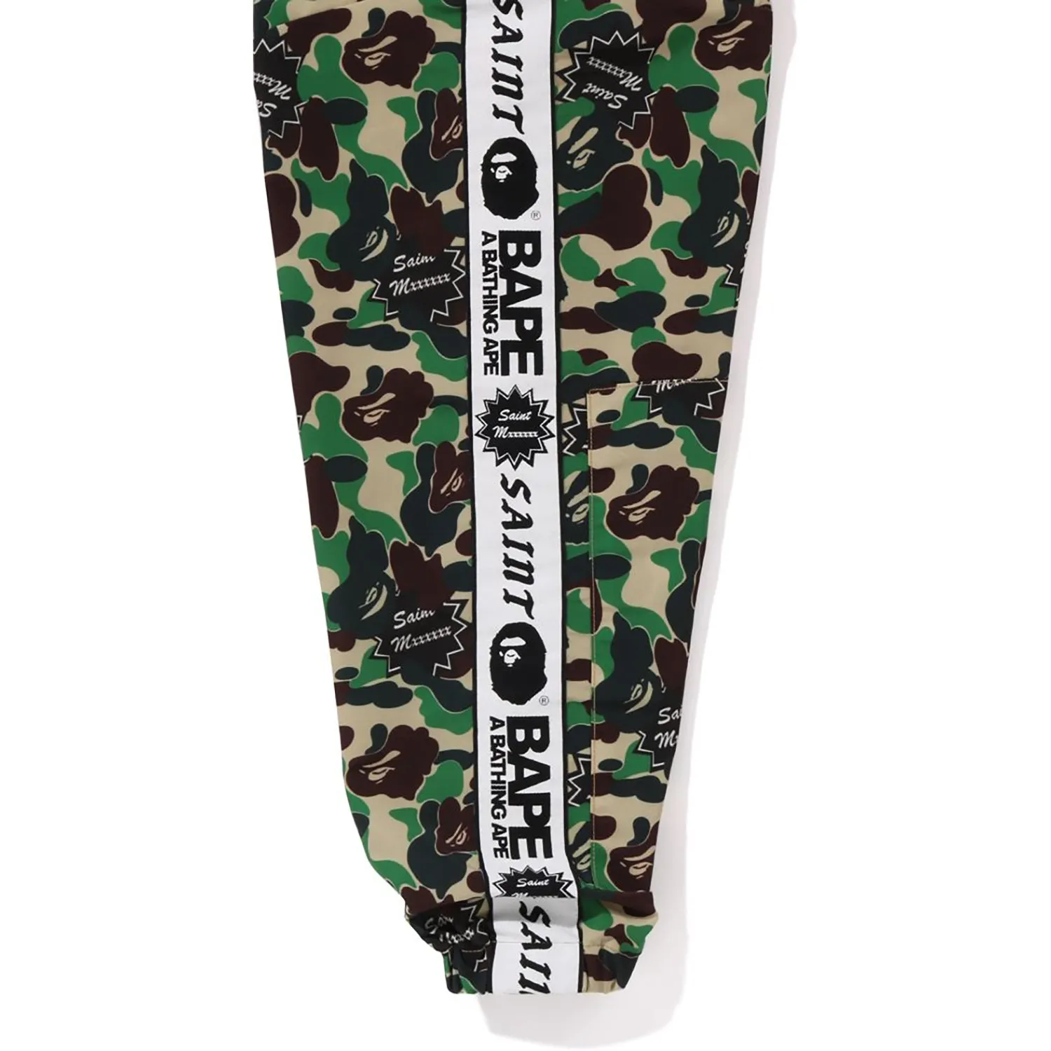 BAPE X SAINT MXXXXXX ABC CAMO TRACK JACKET MENS