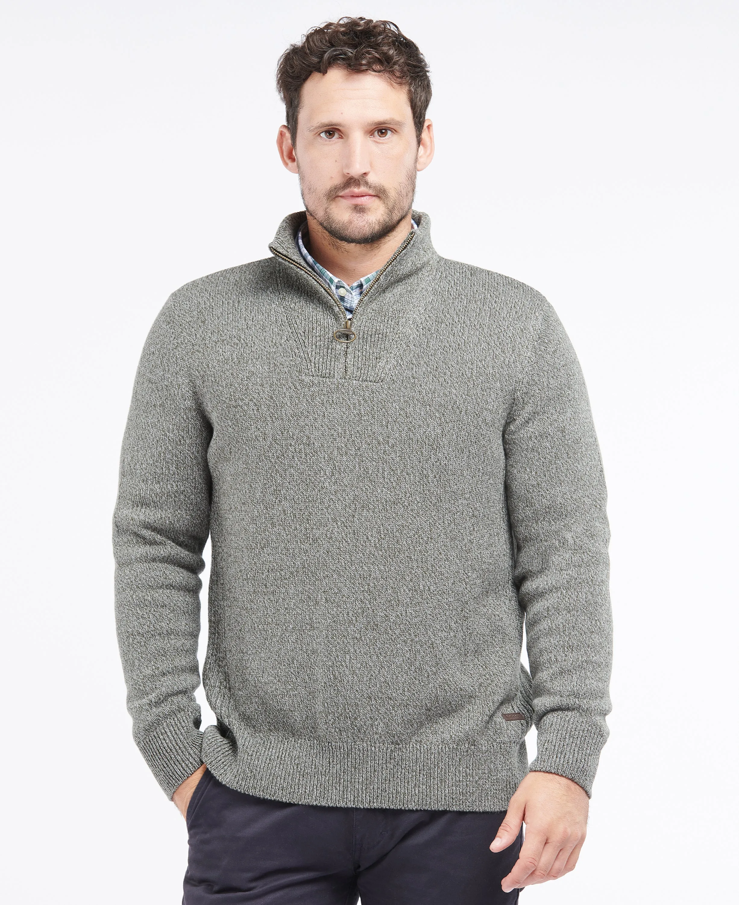 Barbour Cotton Twist Nelson Half Zip Jumper