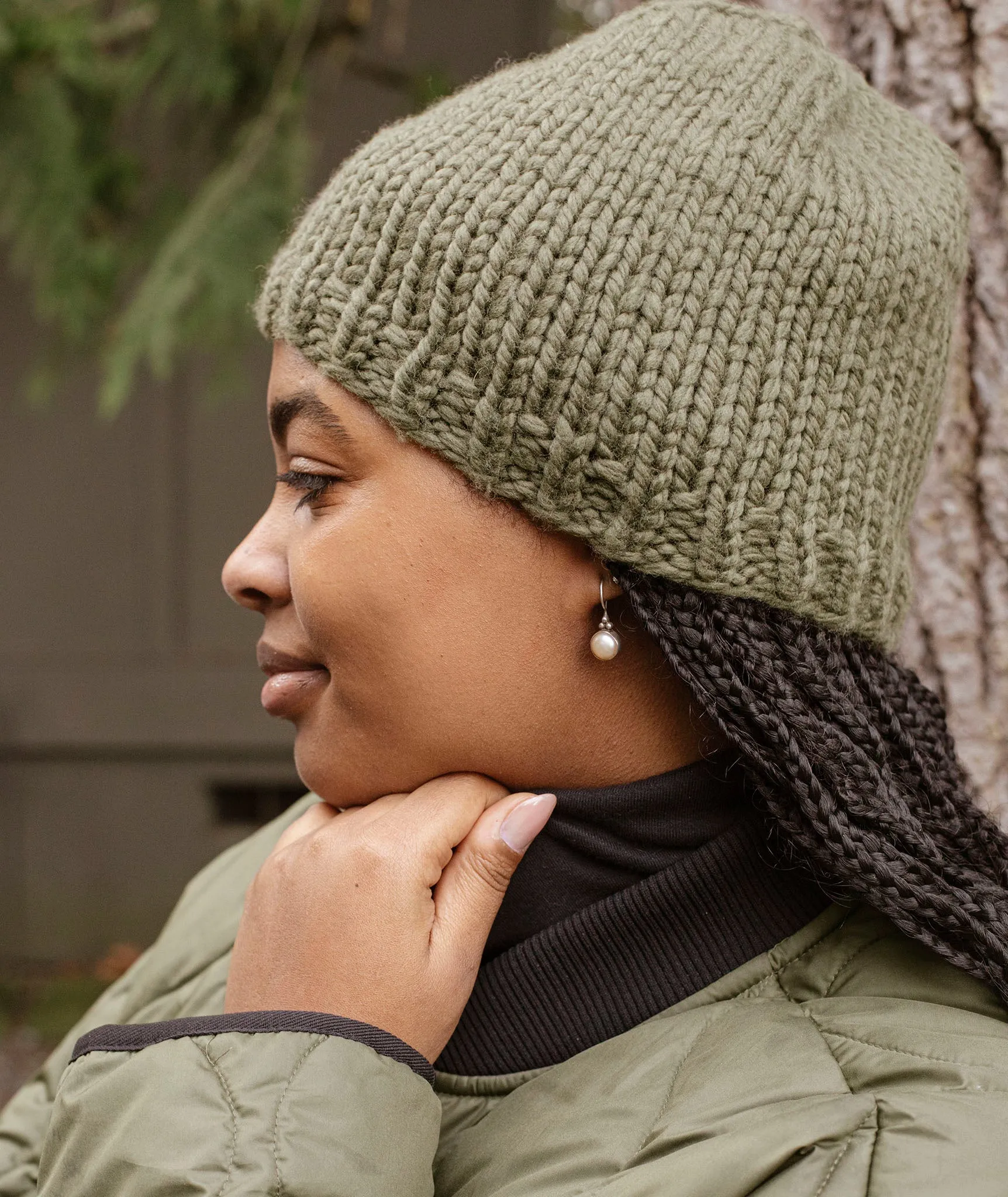 Basic 'Big Wool' Beanie Using Rowan Big Wool