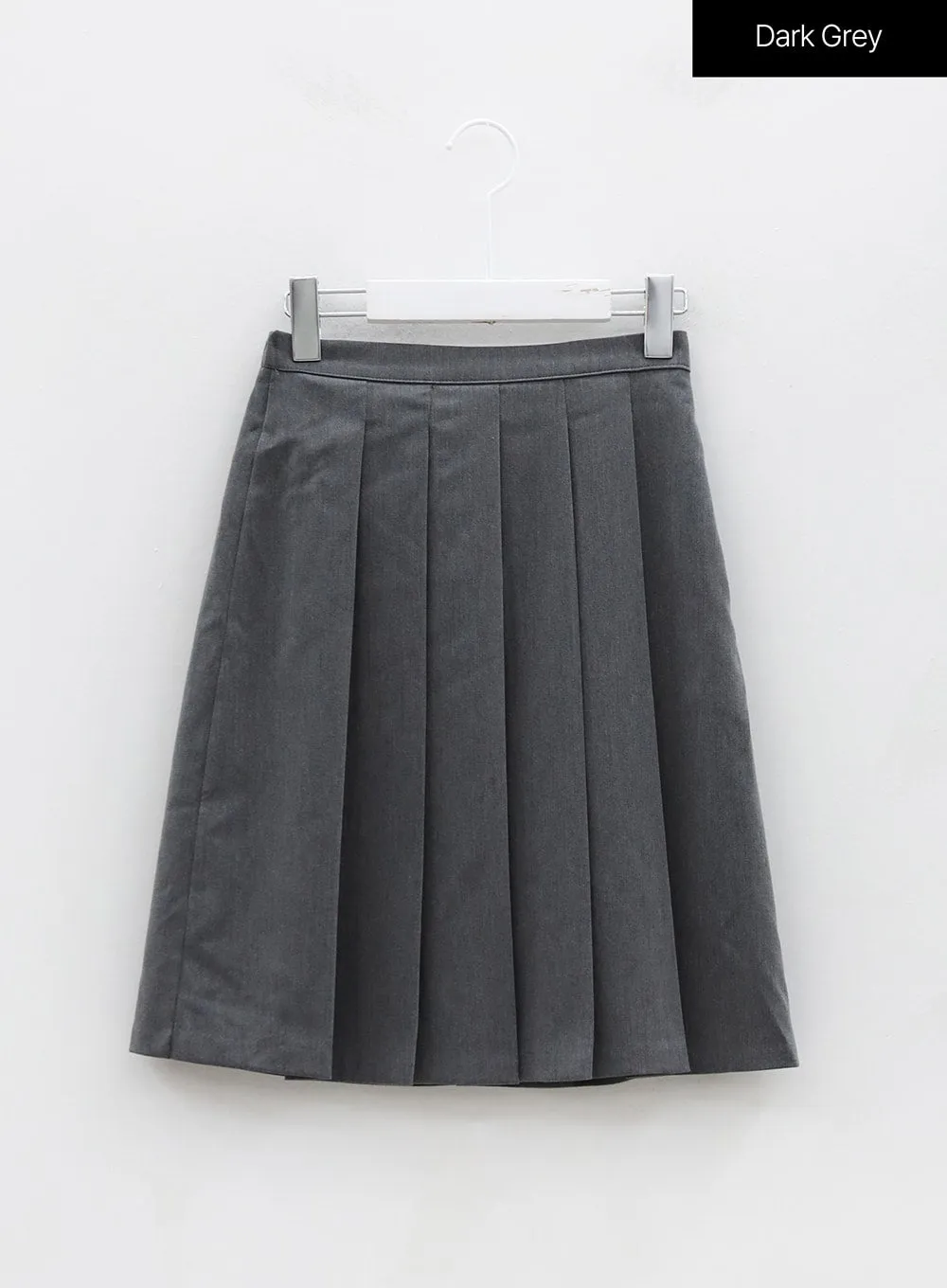 Basic Pleated Midi Skirt OG02