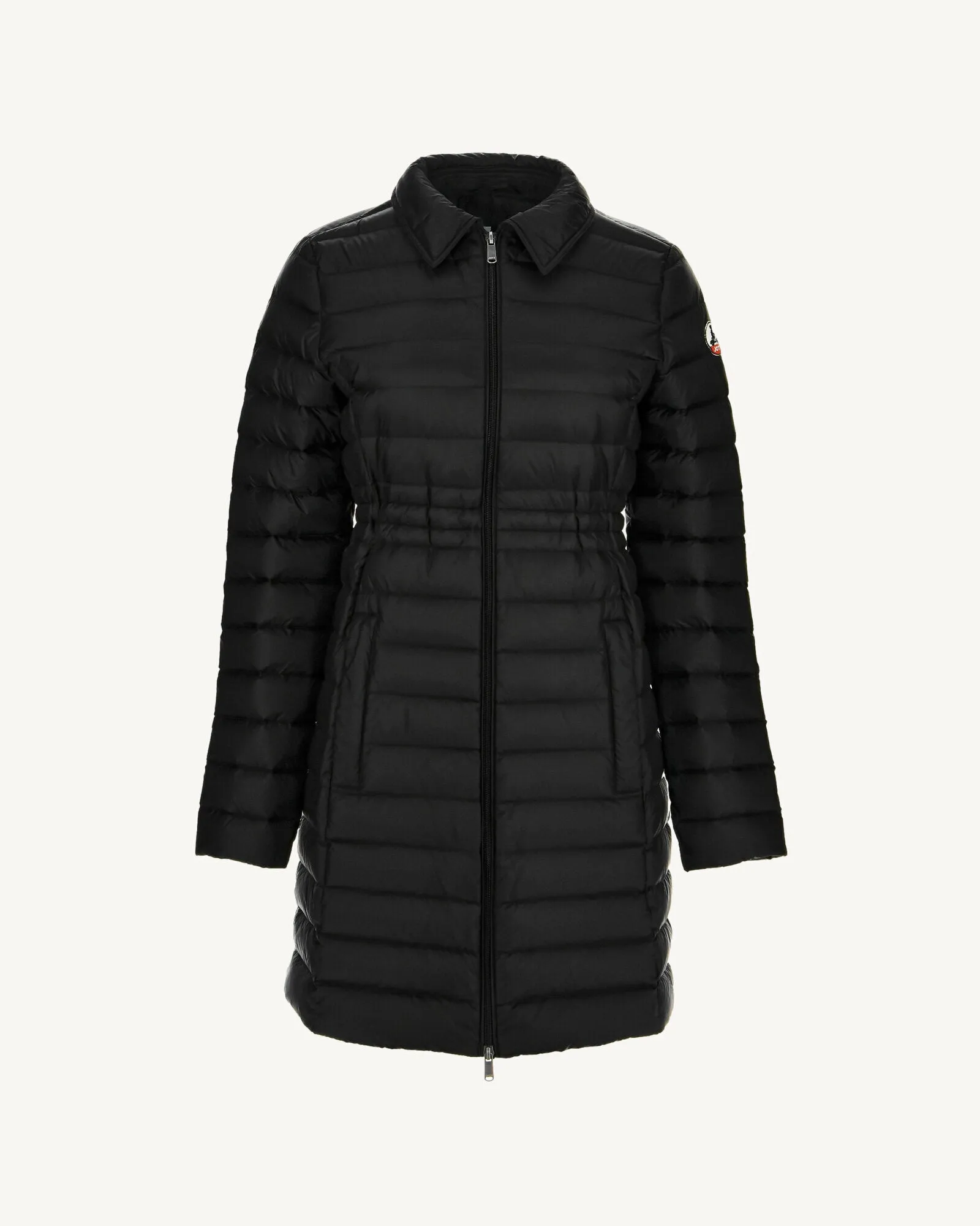 Black Vero long hooded puffer jacket