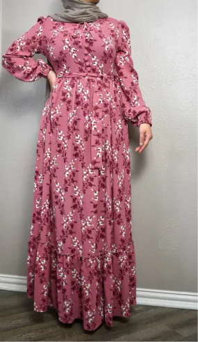 Bloom Maxi Dress - Raspberry