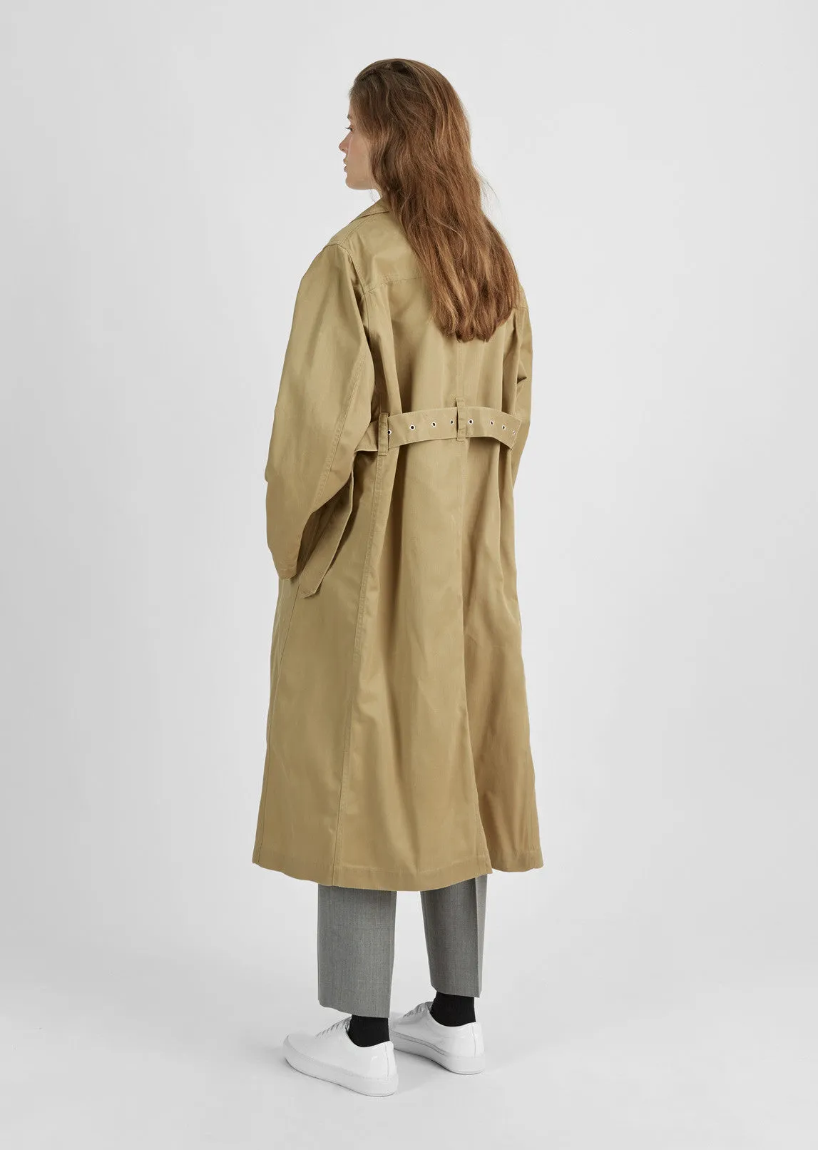 Bonded Cotton Trench Coat