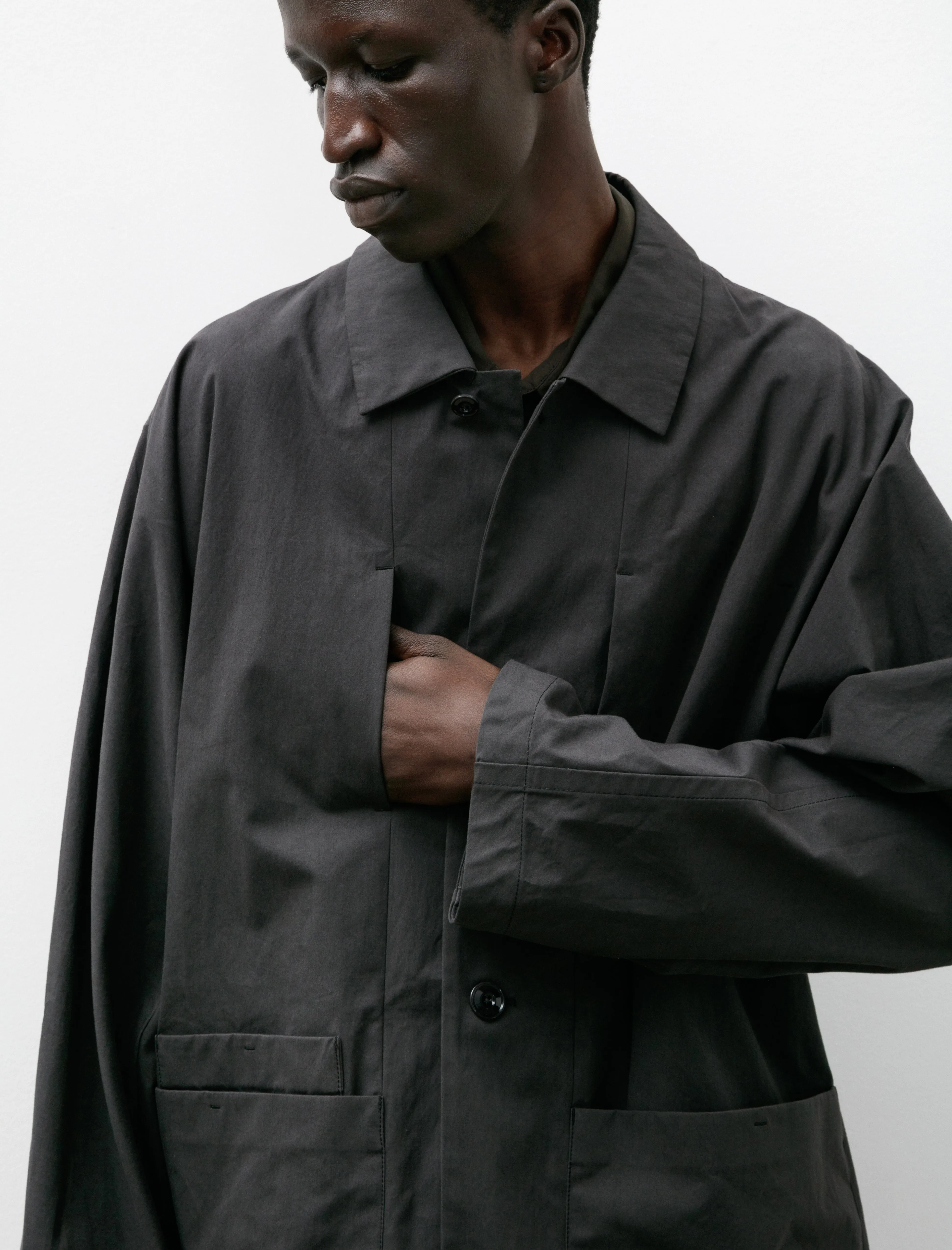 Boxy SB Workwear Jacket Anthracite Brown