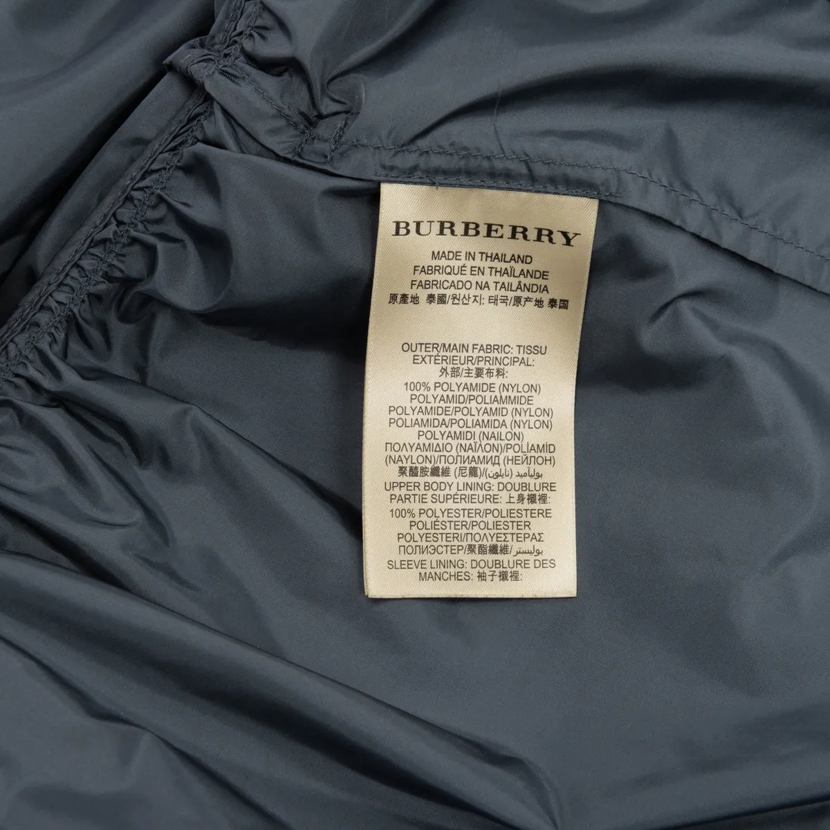 Burberry Brit Grey Nylon Short Coat UK 4