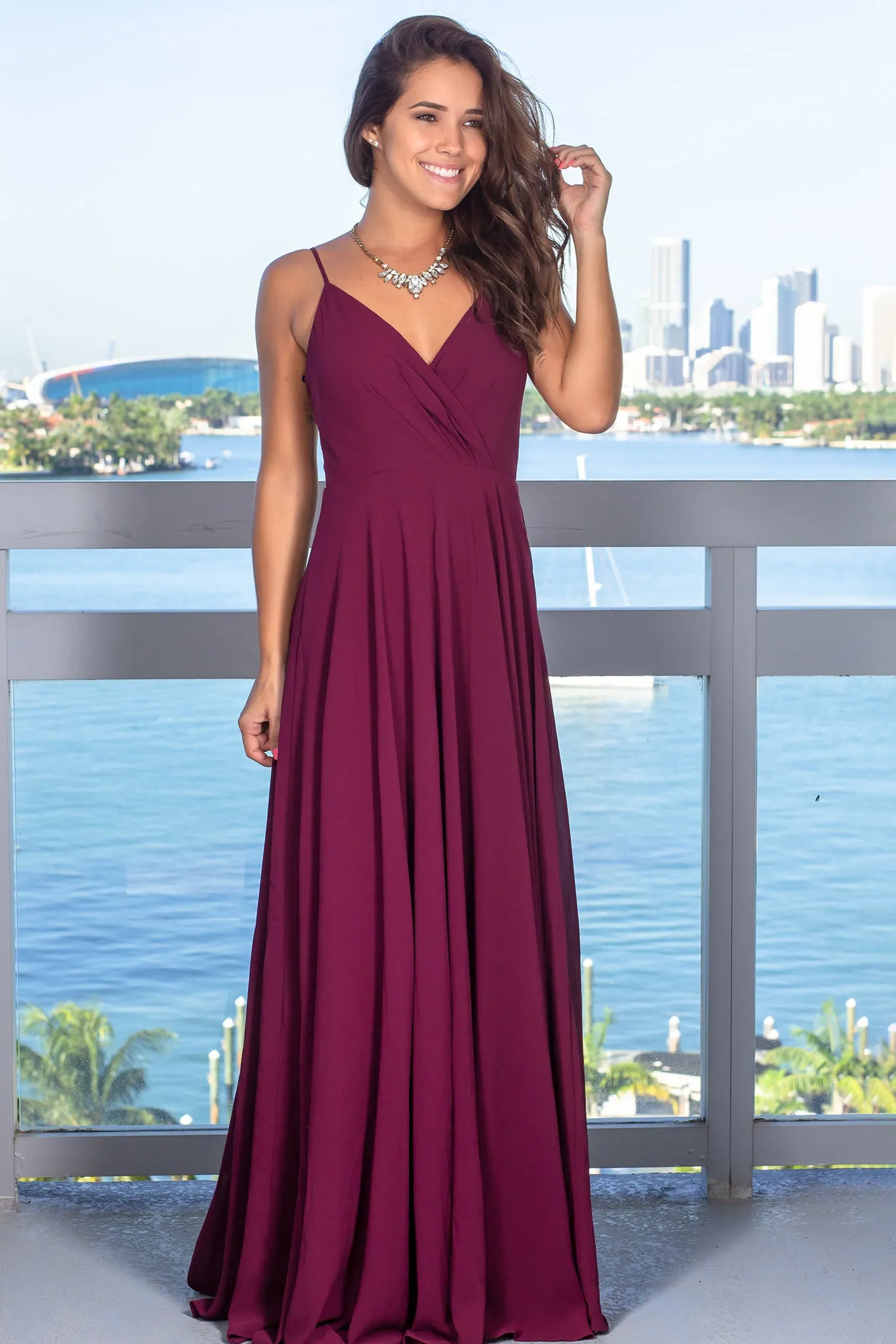 Burgundy Maxi Dress