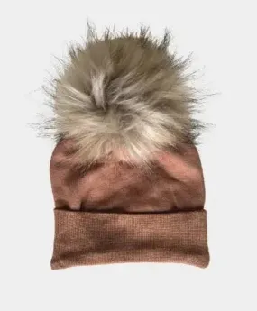 Caramel PomPom Hat