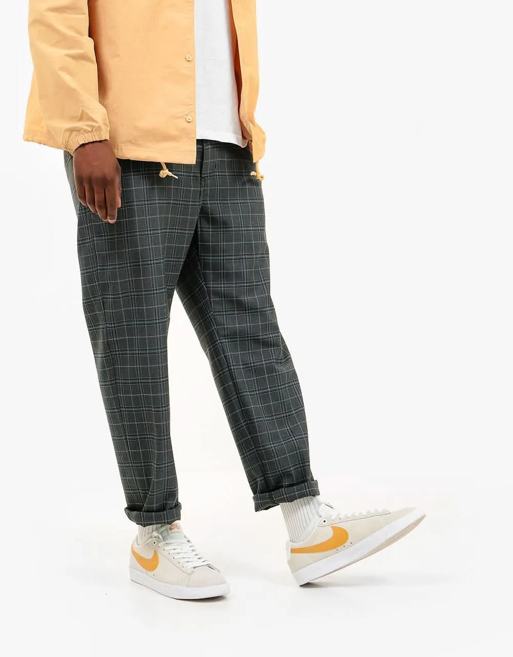 Carhartt WIP Menson Pant - Stowe Check-Wave (Rigid)