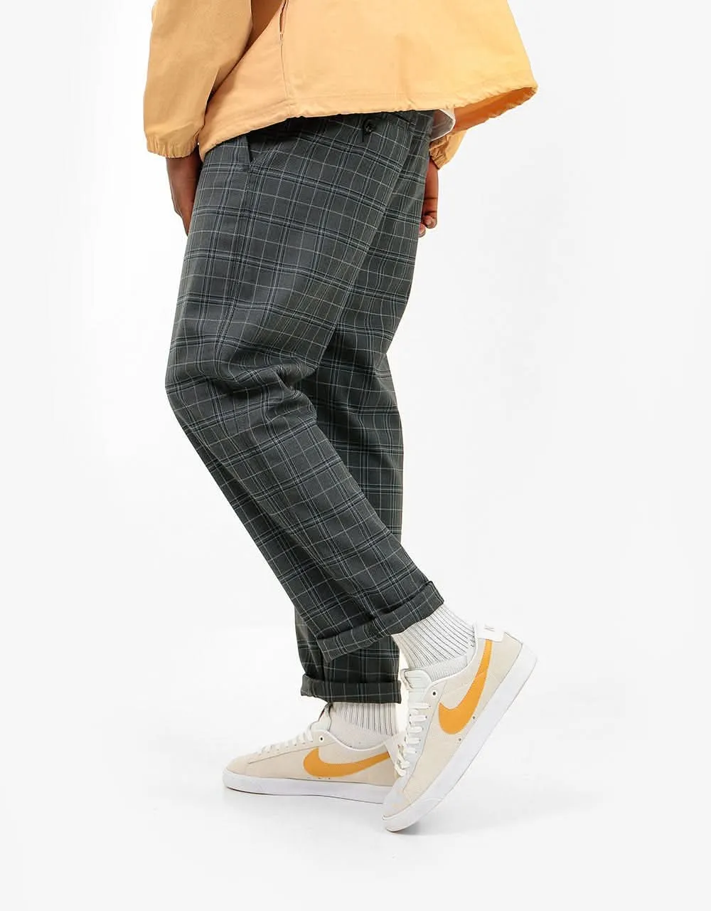 Carhartt WIP Menson Pant - Stowe Check-Wave (Rigid)