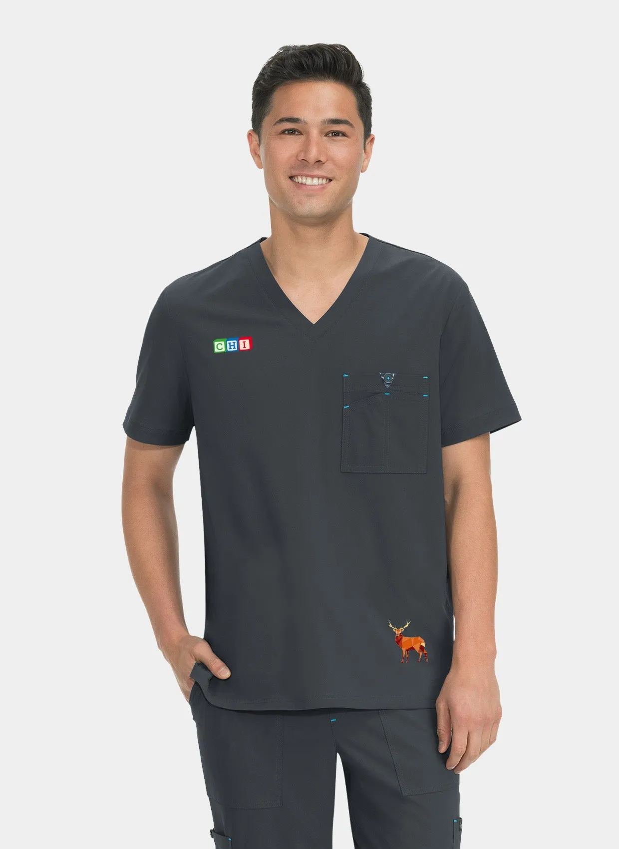 CHI CNM3 - Koi Basics Bryan Scrub Top