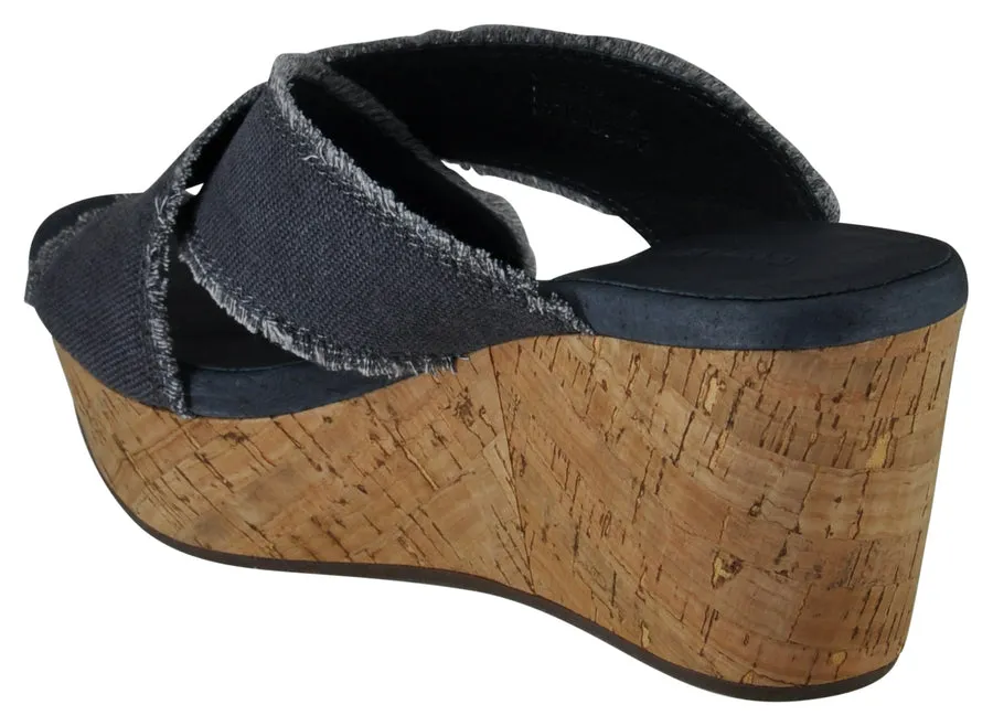 CHOCOLAT BLU WILD WEDGE SANDAL DENIM