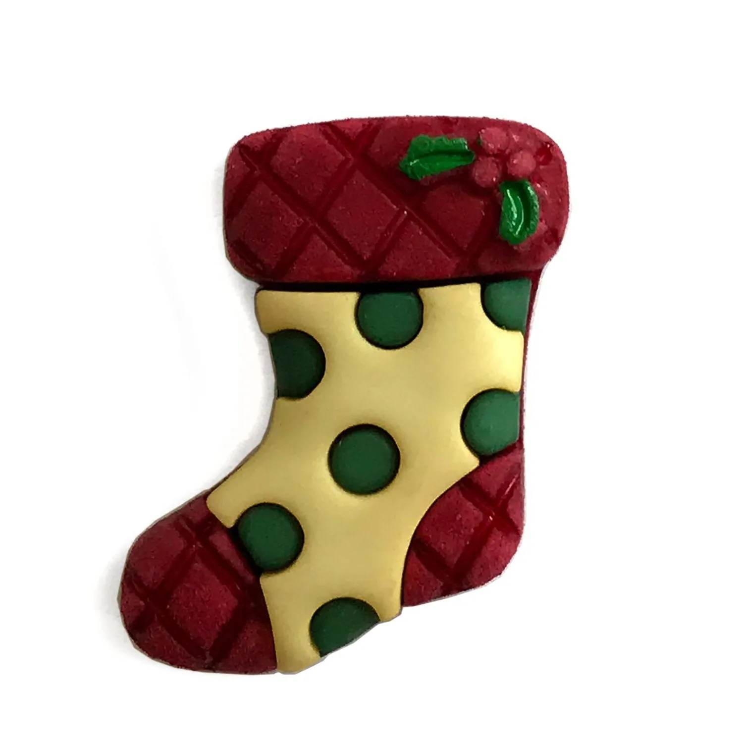 Christmas Stocking 3D Bulk Buttons