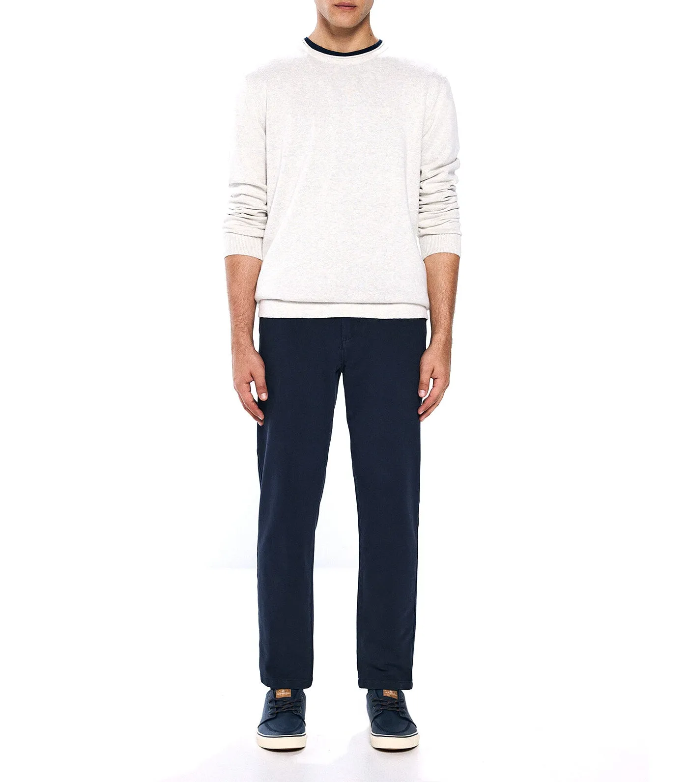 Comfort Knit Chinos Pants Dark Blue