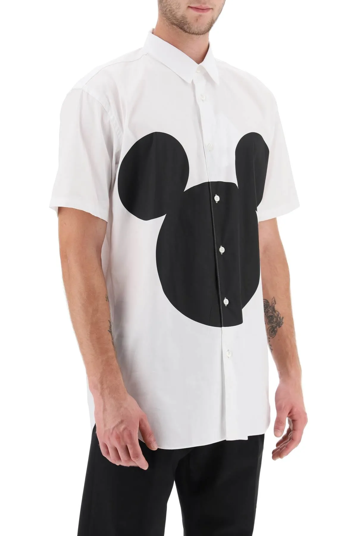 Comme des garcons shirt mickey mouse print shirt