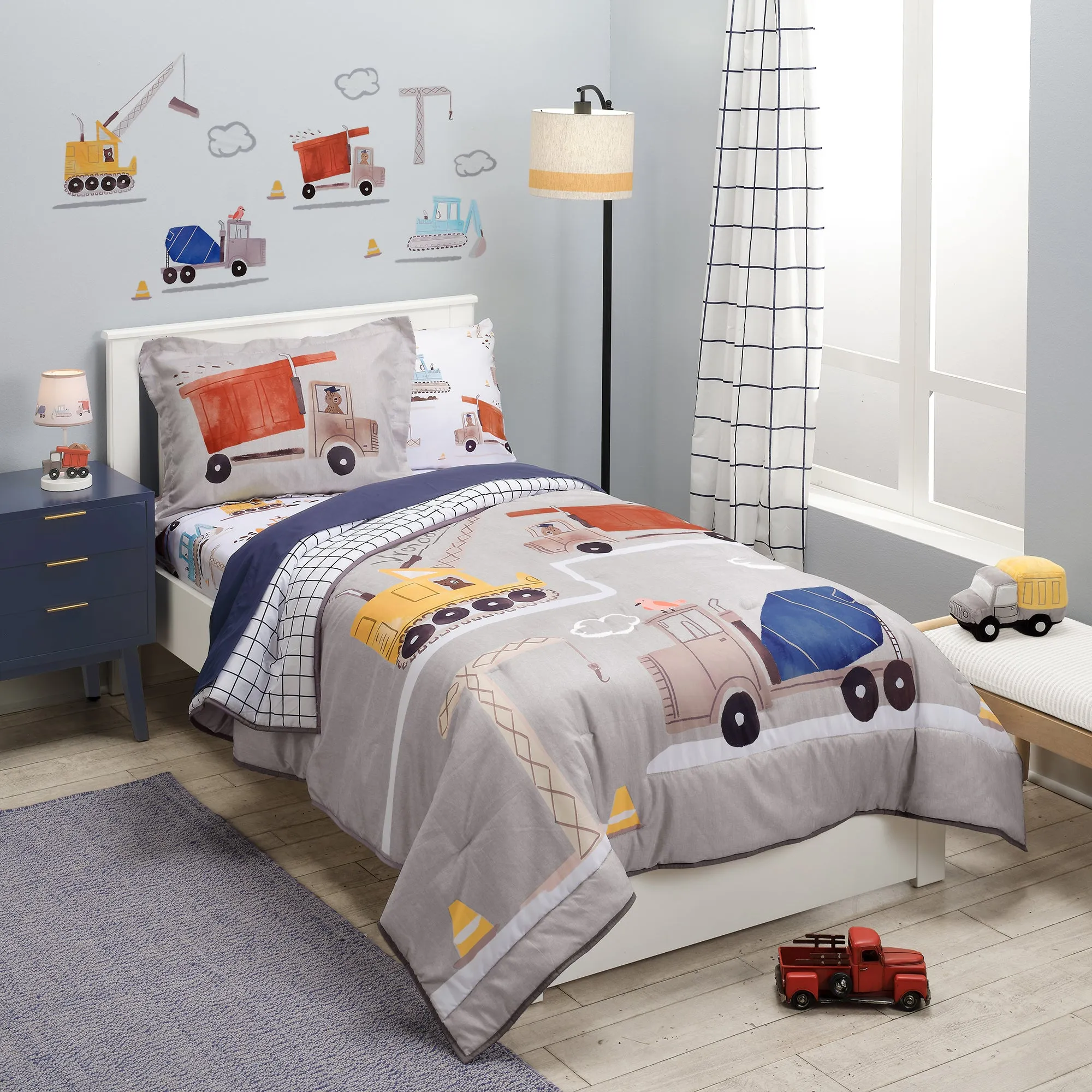 Construction Zone Twin Sheets & Pillowcase Set