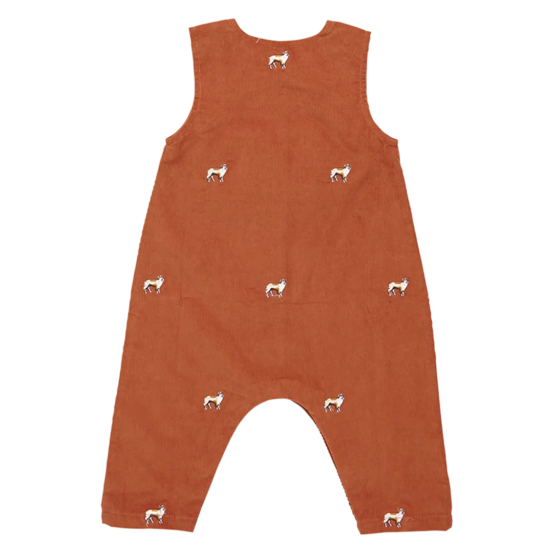 Corduroy Noah Jumper, Dog Embroidery