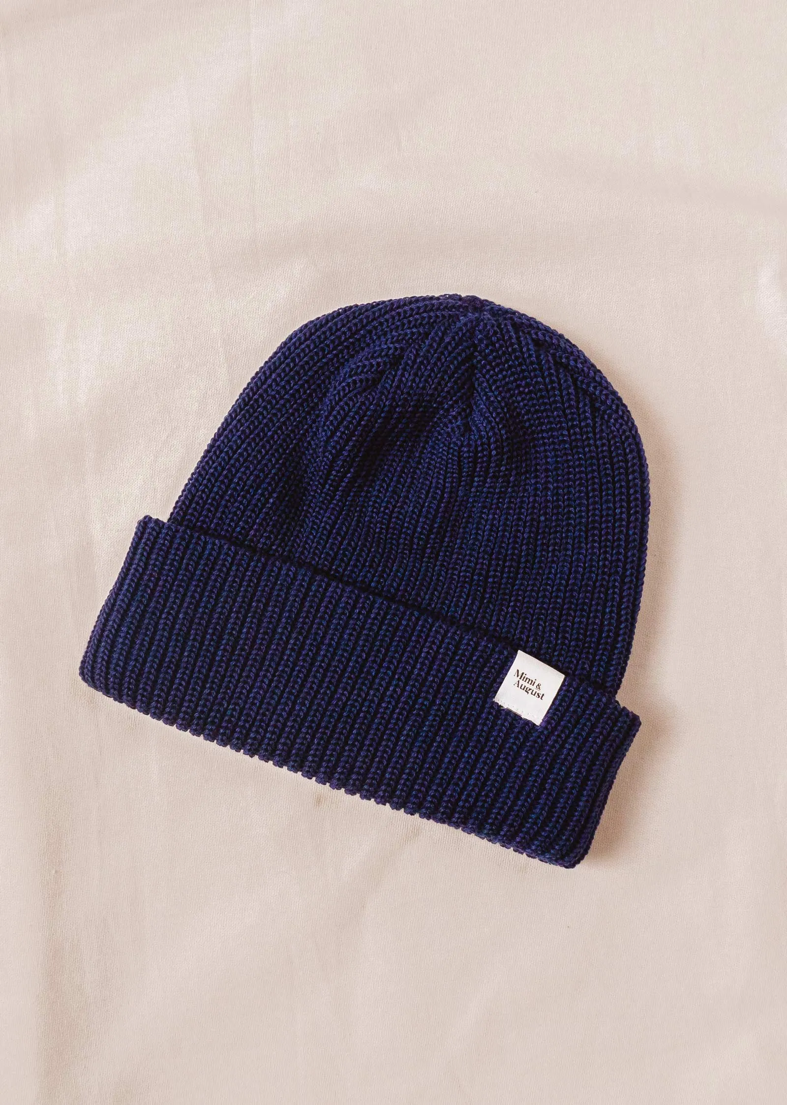 Deep Blue Cuffed Beanie