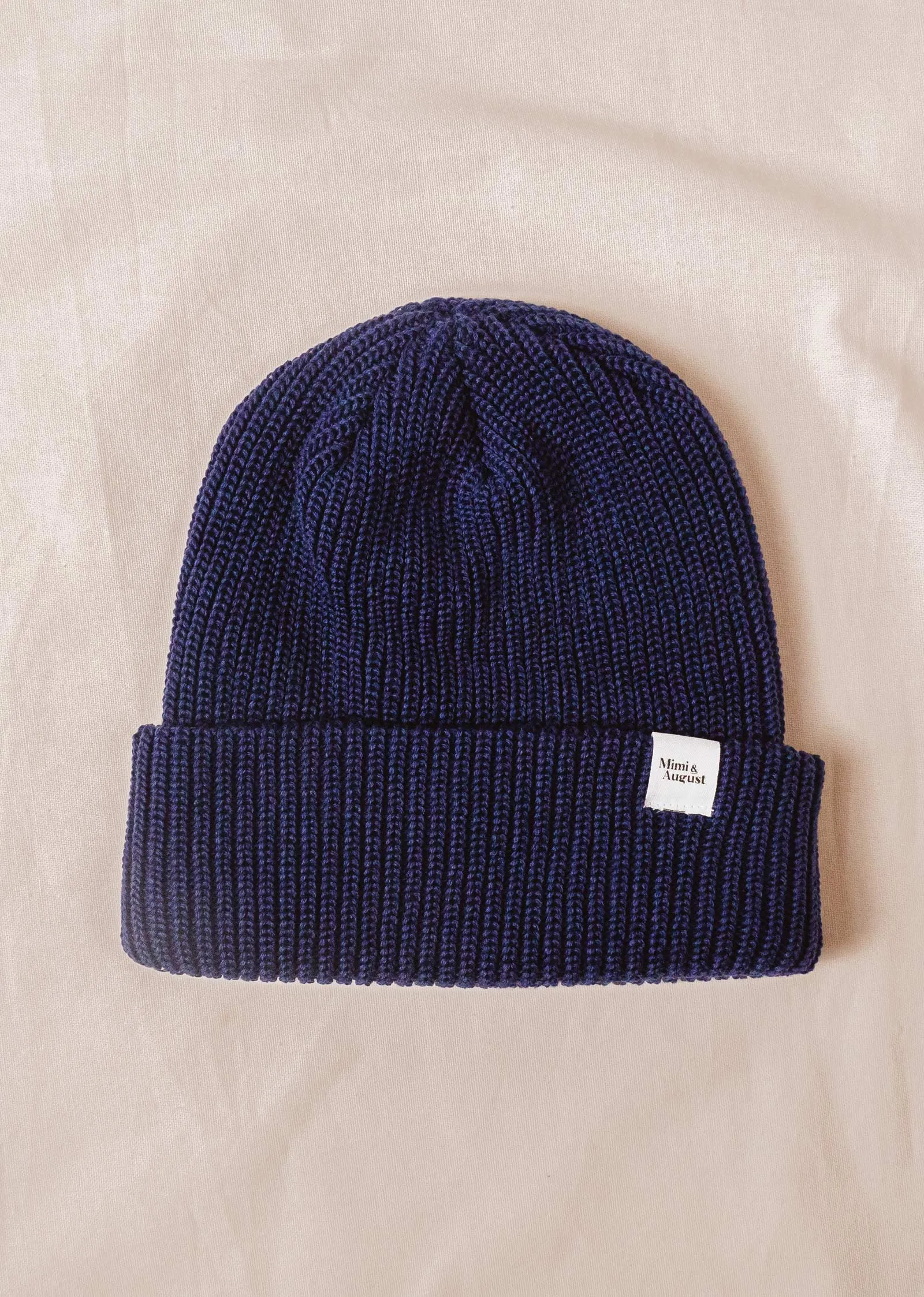 Deep Blue Cuffed Beanie