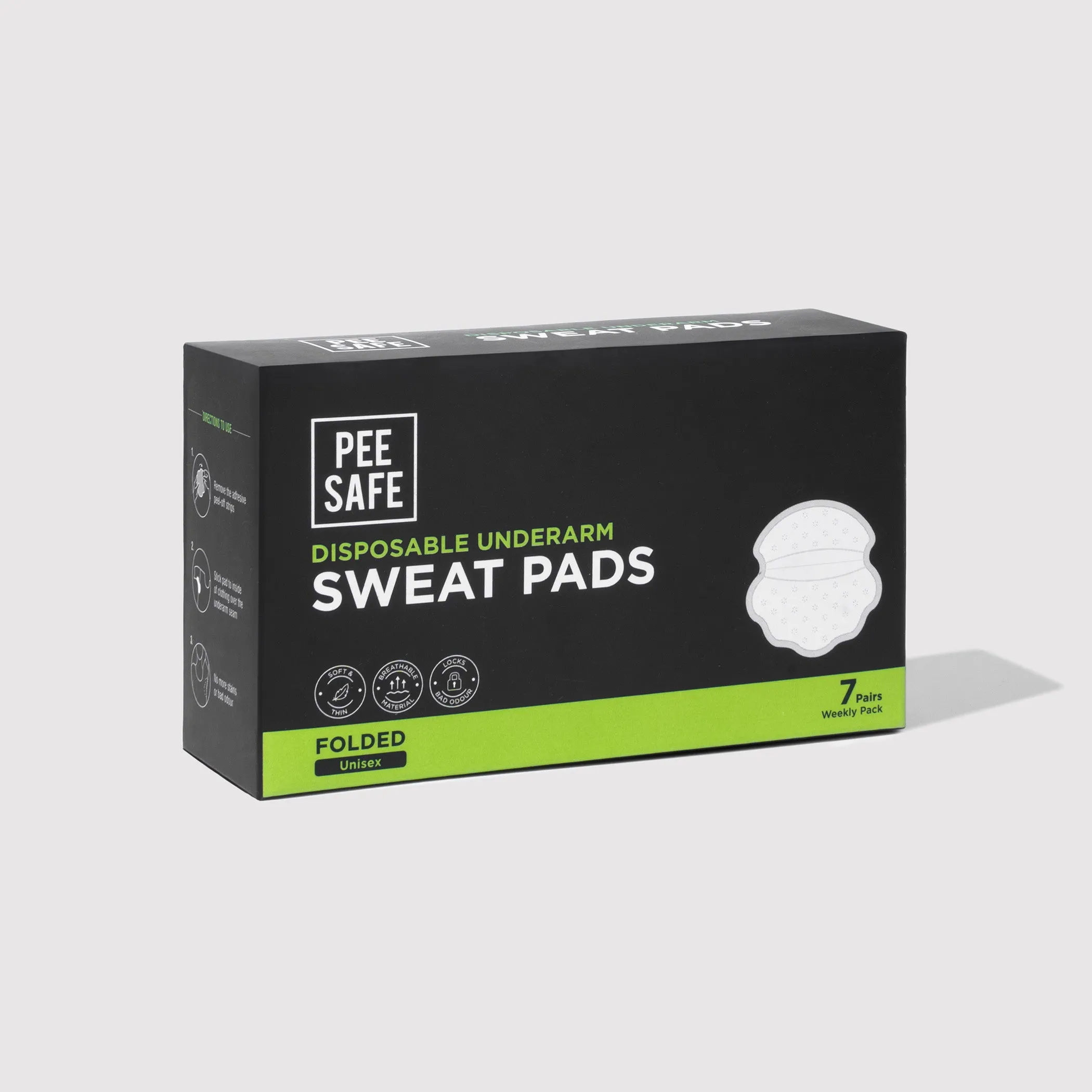 Disposable Underarm Sweat Pads (Folded) - 14 Pads