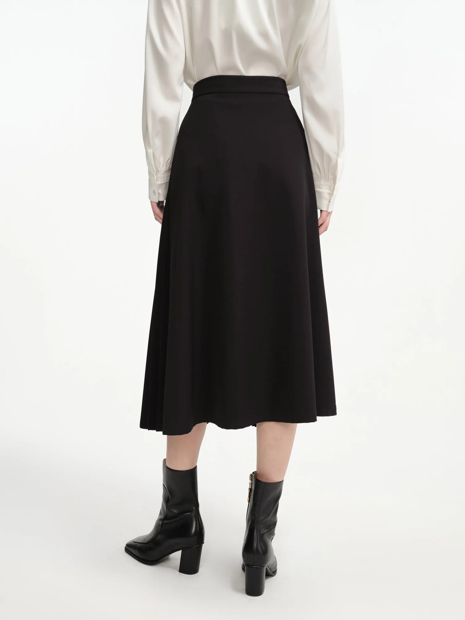 EP YAYING Cropped Pleated Skirt