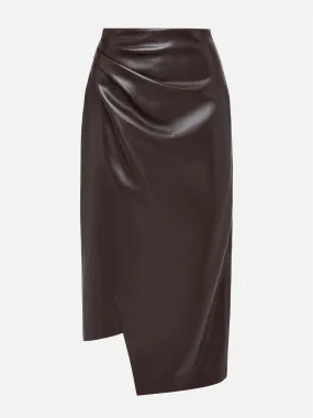 EP YAYING Leather Skirt with split