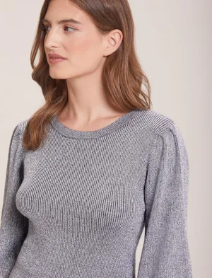 Eva Lurex Jumper - Silver