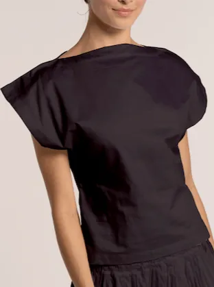 Everyday Top - Black Poplin - Sample