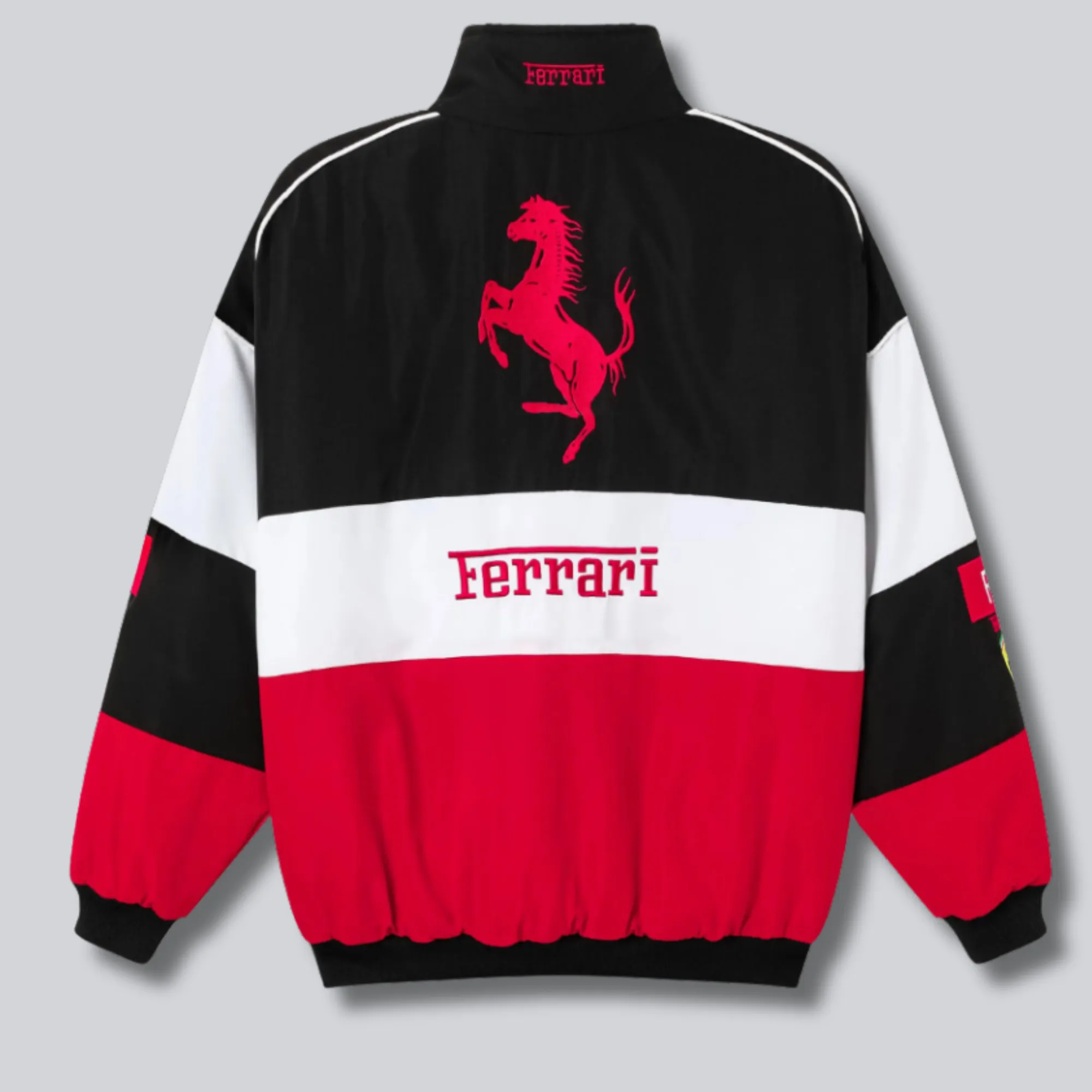 Ferrari F1 Vintage Racing Jacket | Racing Iconic Retro Motorsport Biker Jacket