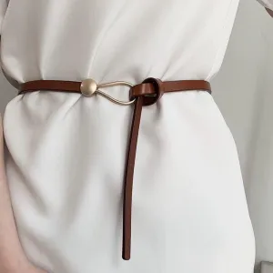 Fine Belt Ladies Decorative Belt Fashion with Dresses Jumper Waist